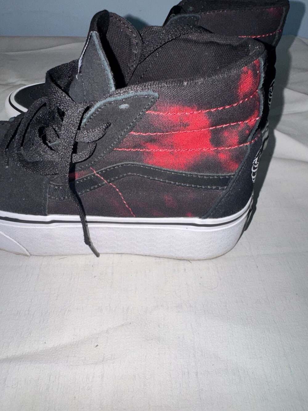 Vans Sk8-Hi Tapered Stackform Glow Black Red Women's Size 8.0